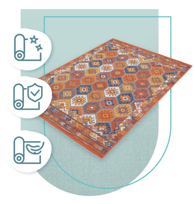 Oboustranný koberec Echo Cofres Multi