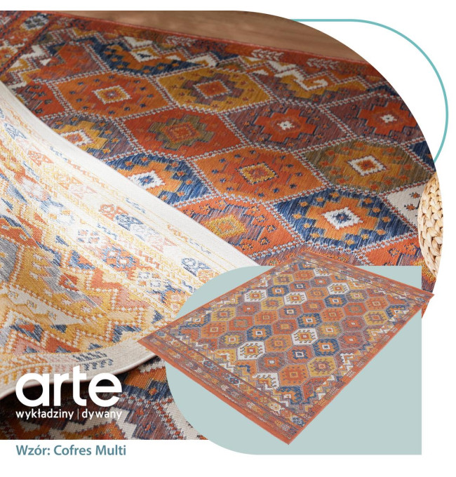 Oboustranný koberec Echo Cofres Multi