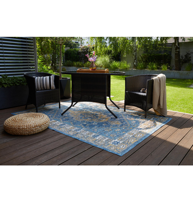 Oboustranný koberec Echo Seren Blue