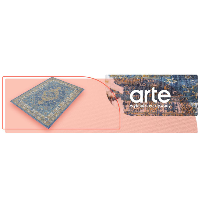 Oboustranný koberec Echo Seren Blue