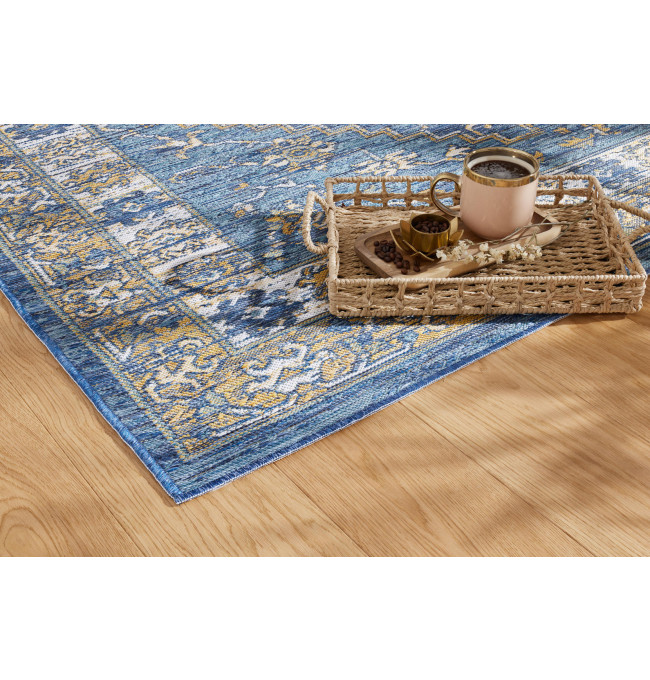 Oboustranný koberec Echo Seren Blue