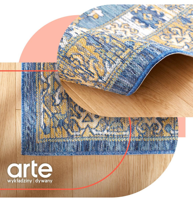 Oboustranný koberec Echo Seren Blue