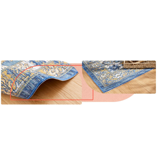 Oboustranný koberec Echo Seren Blue