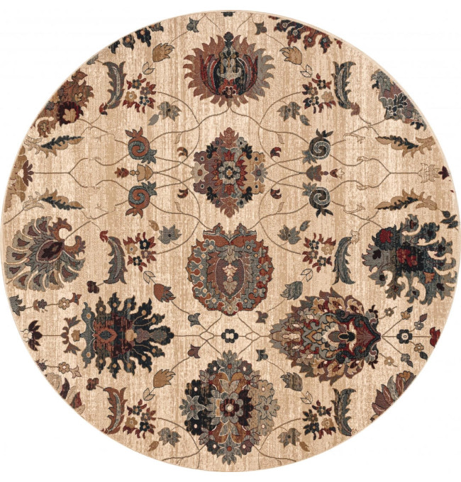 Koberec OMEGA Latica krémový kruh