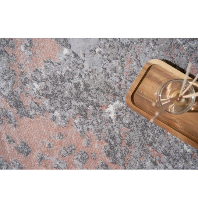 Koberec Dywilan Stylish 16 světle šedý / růžový