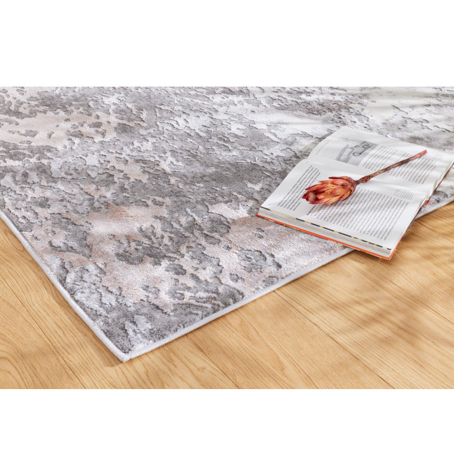 Koberec Dywilan Stylish 16 světle šedý / růžový