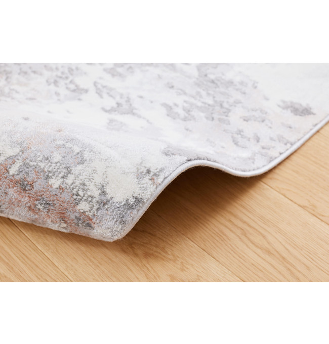 Koberec Dywilan Stylish 16 světle šedý / růžový