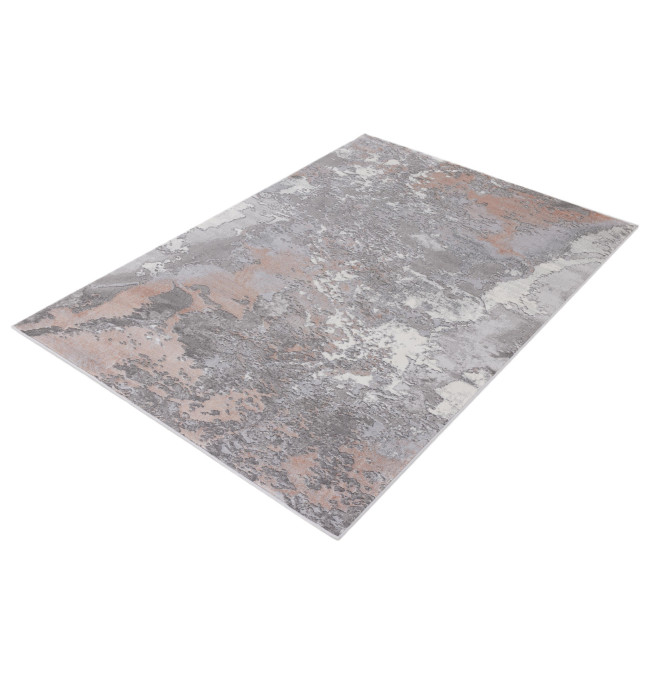 Koberec Dywilan Stylish 16 světle šedý / růžový