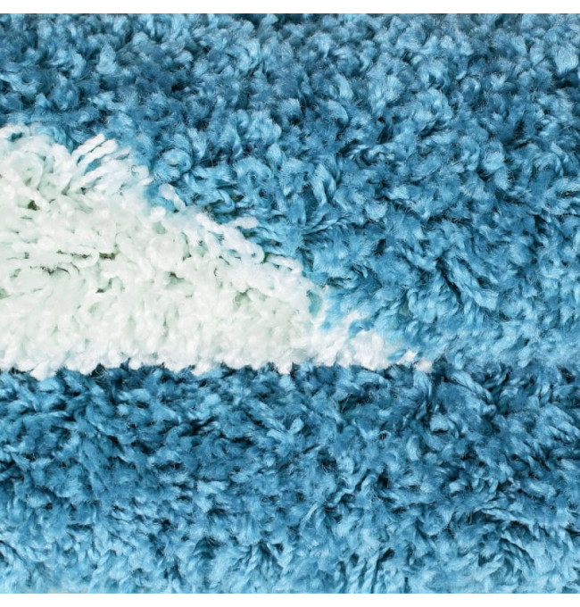 Dětský koberec Fun míč, krémový / tyrkysový kruh