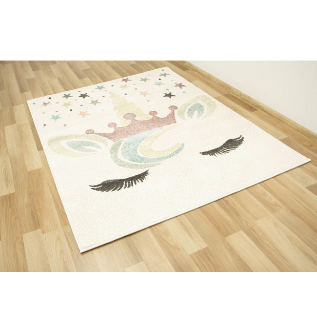 Dětský koberec Lima B070A krémový / růžový