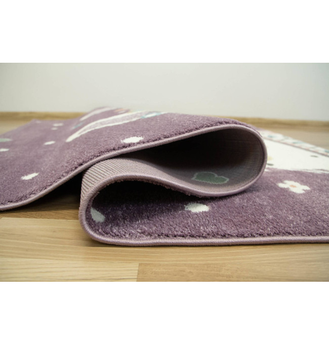 Dětský koberec Lima C882B Lama fialový / krémový