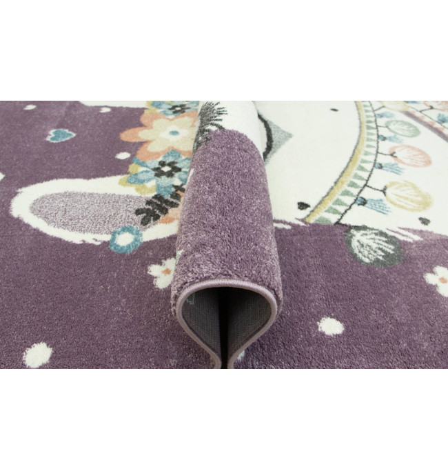 Dětský koberec Lima C882B Lama fialový / krémový