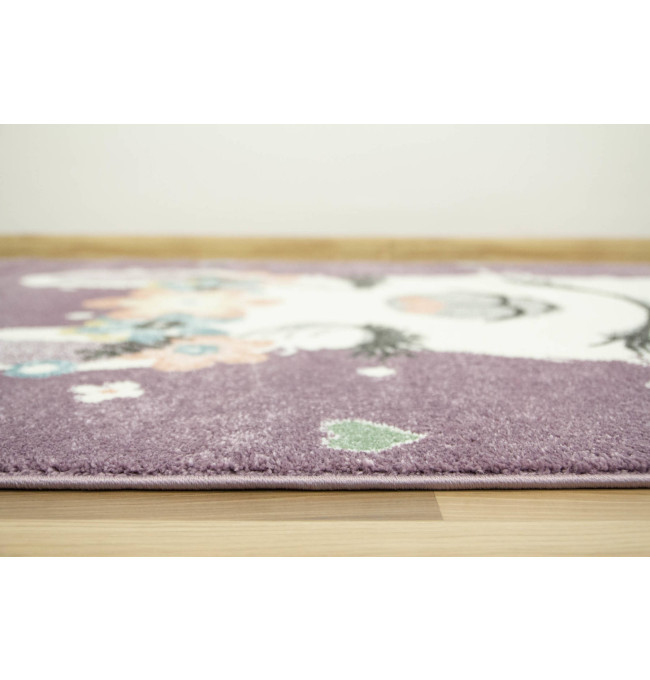 Dětský koberec Lima C882B Lama fialový / krémový