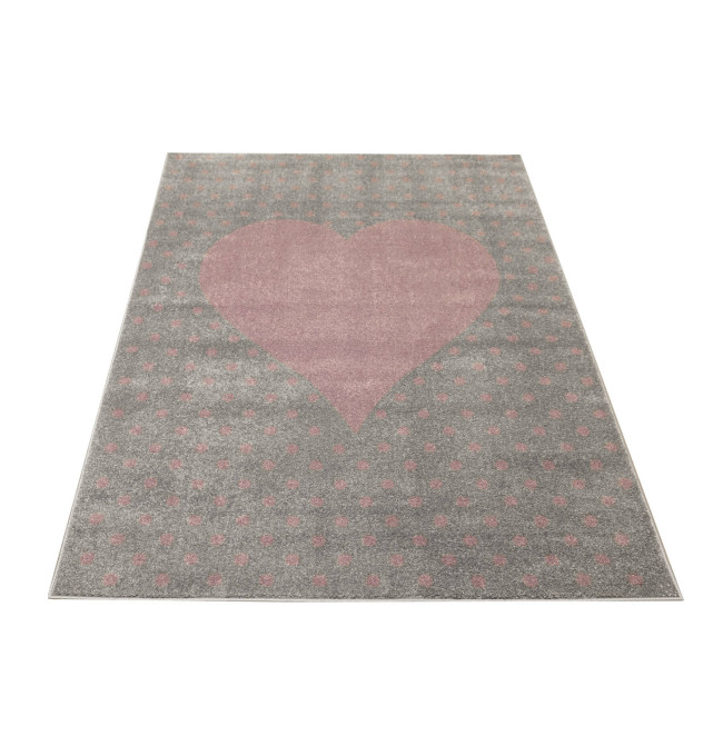 Dětský koberec Lima G930A světle šedý / fialový