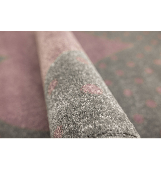 Dětský koberec Lima G930A světle šedý / fialový