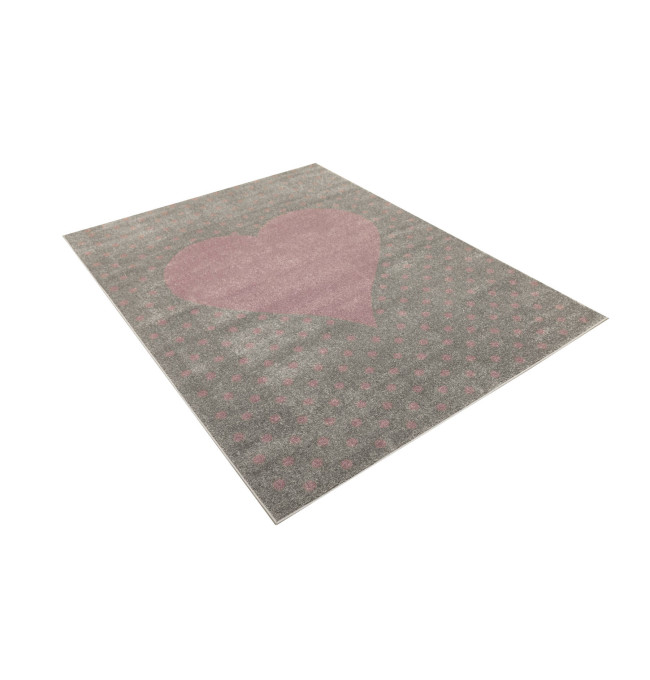 Dětský koberec Lima G930A světle šedý / fialový