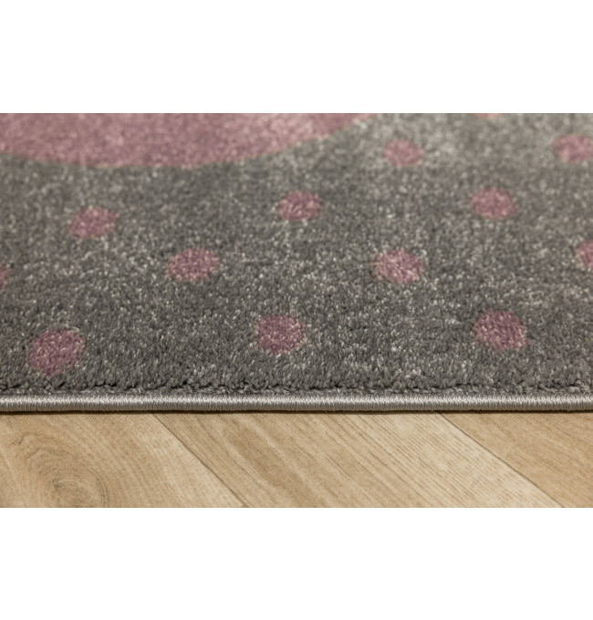 Dětský koberec Lima G930A světle šedý / fialový