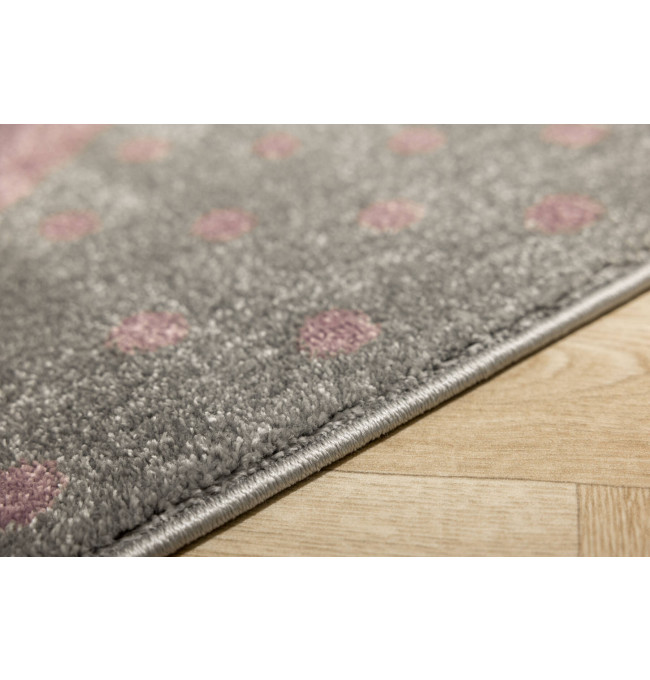 Dětský koberec Lima G930A světle šedý / fialový