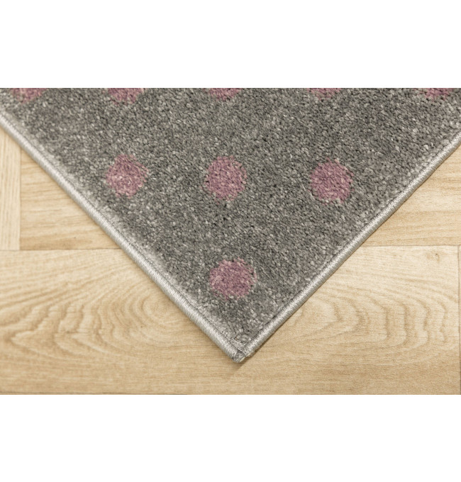 Dětský koberec Lima G930A světle šedý / fialový