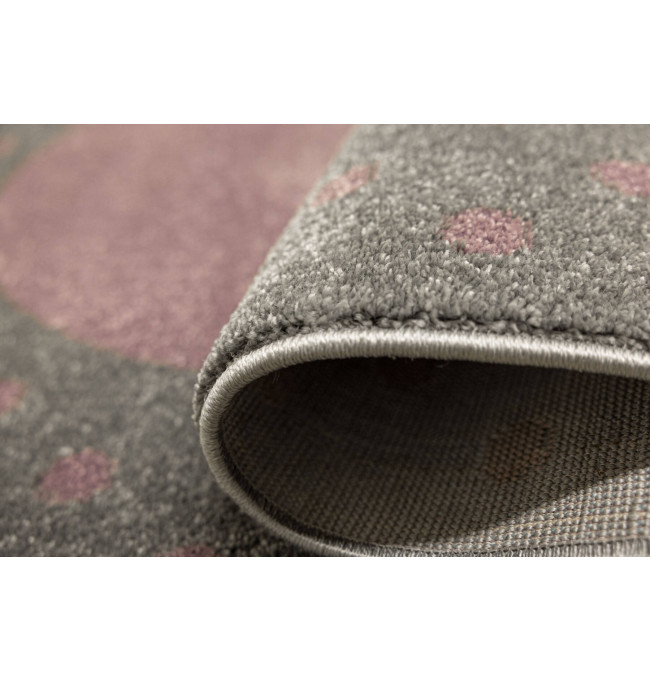 Dětský koberec Lima G930A světle šedý / fialový