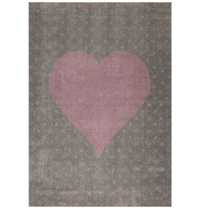 Dětský koberec Lima G930A světle šedý / fialový