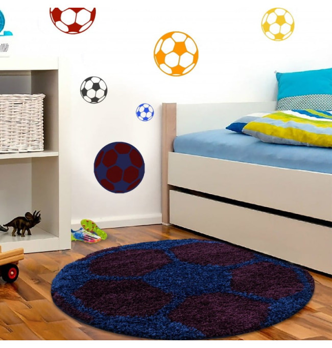 Dětský koberec Fun míč, granátový kruh