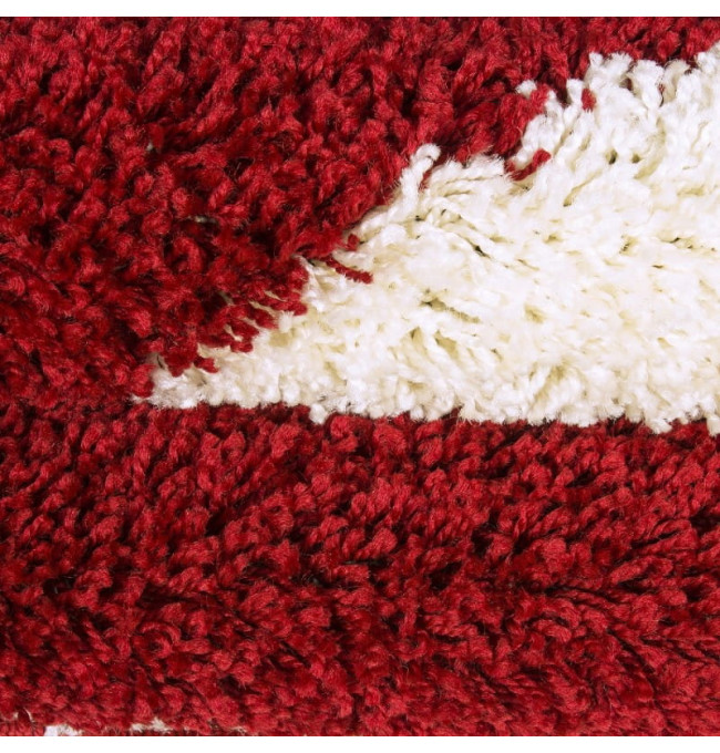 Dětský koberec Fun míč, krémový / červený kruh