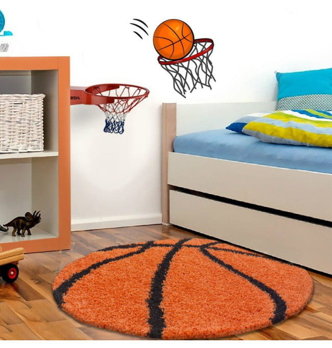 Dětský koberec Fun oranžový míč, kruh