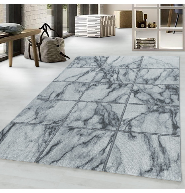 Koberec Naxos marmur šedý