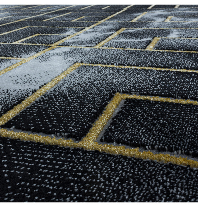 Koberec Naxos mozaika hnědo-zlatý