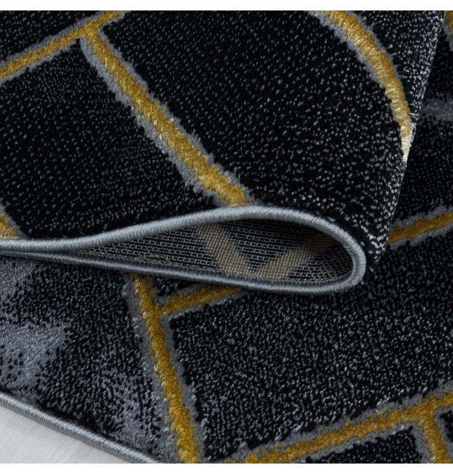 Koberec Naxos mozaika hnědo-zlatý