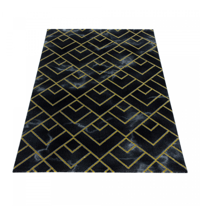 Koberec Naxos mozaika hnědo-zlatý