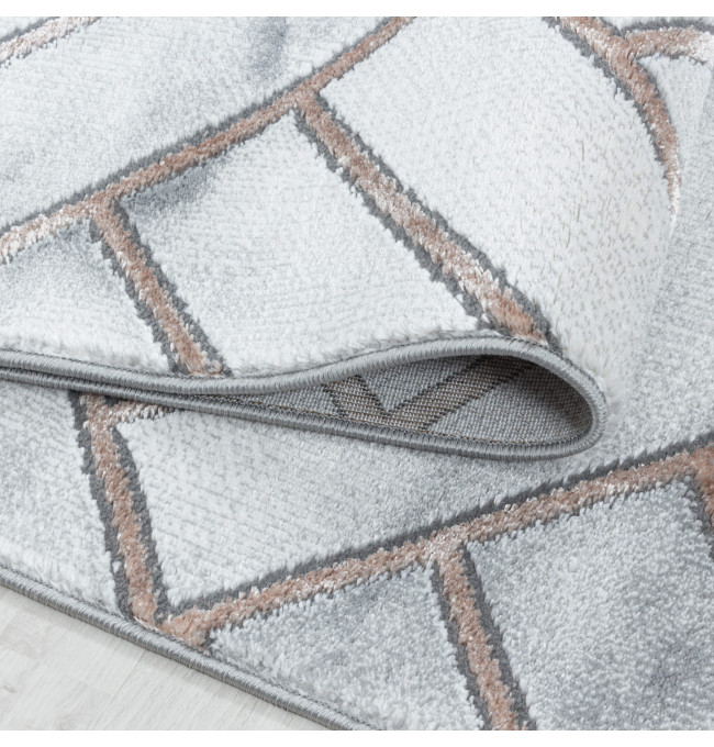 Koberec Naxos mozaika šedo - hnědý