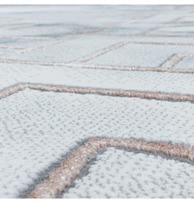 Koberec Naxos mozaika šedo - hnědý