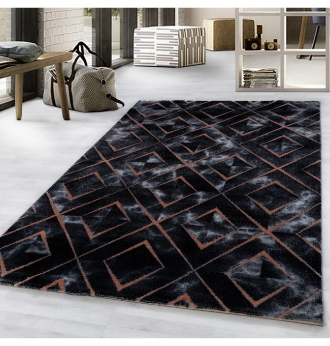 Koberec Naxos romby hnědý