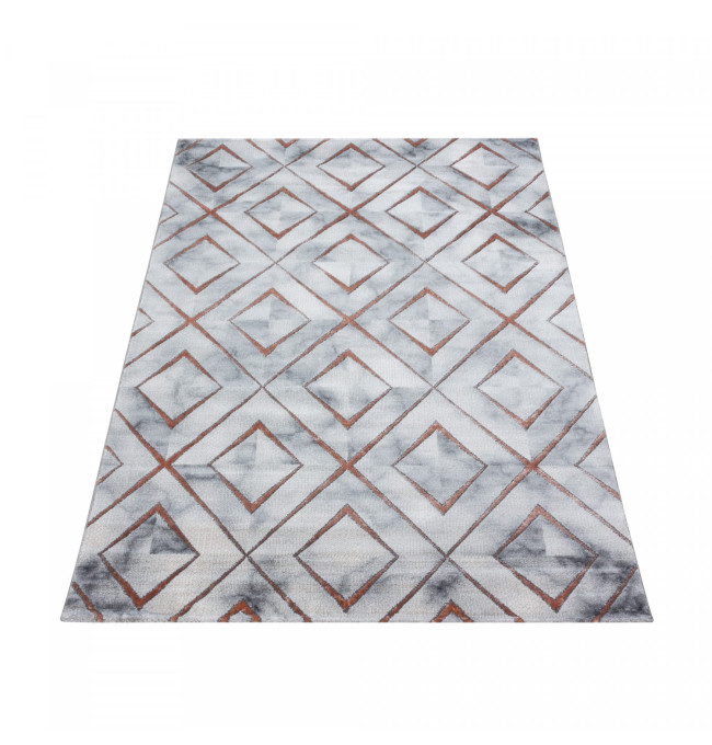 Koberc Naxos romby šedo - hnědý