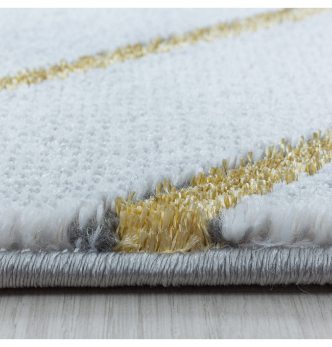 Koberec Naxos romby šedo - zlatý