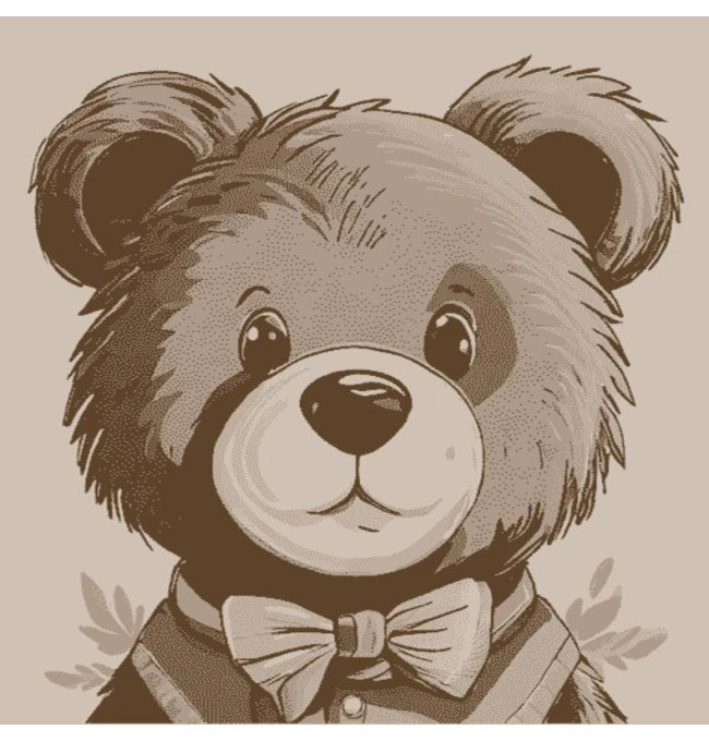 Koberec FD Lida Medvídek, světle hnědý