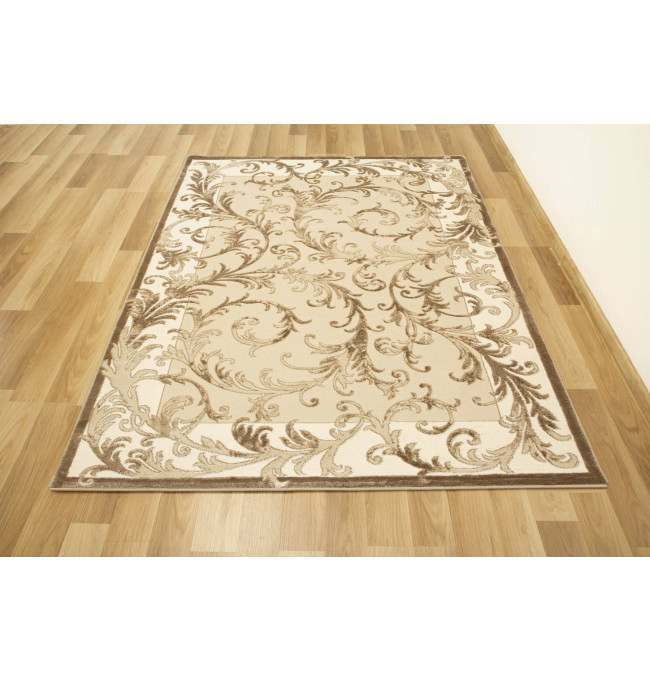 Koberec Galya K4084A Listy hnědý / béžový