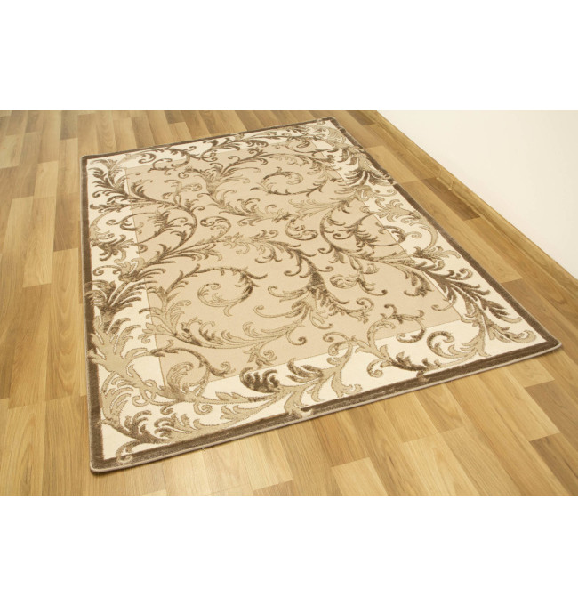 Koberec Galya K4084A Listy hnědý / béžový