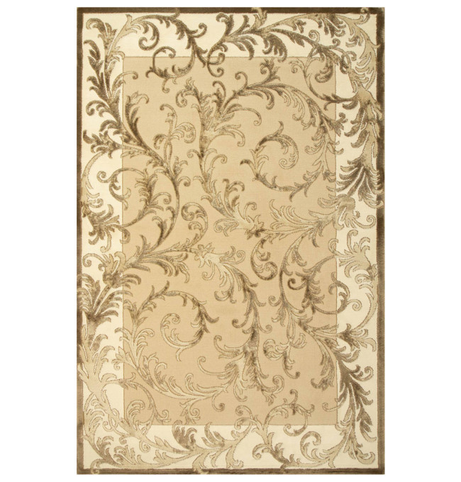 Koberec Galya K4084A Listy hnědý / béžový