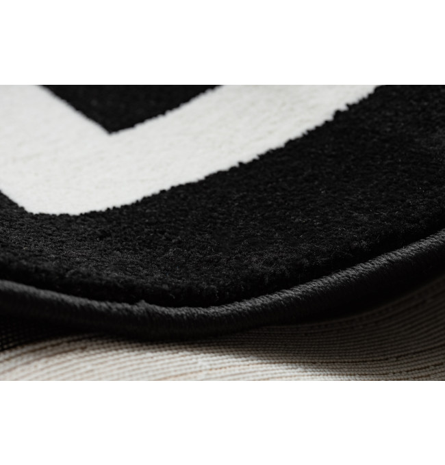 Koberec HAMPTON Border ramka černý