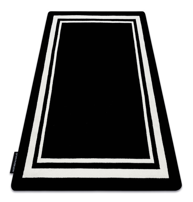 Koberec HAMPTON Border ramka černý