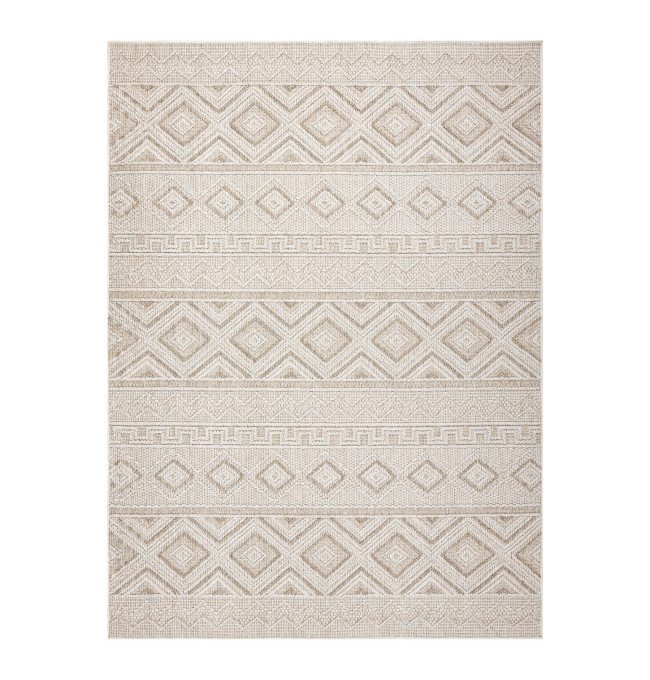 Koberec JERSEY 19234 béžový, kosočtverce BOHO
