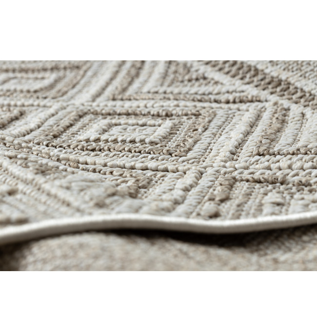 Koberec JERSEY 19234 béžový, kosočtverce BOHO