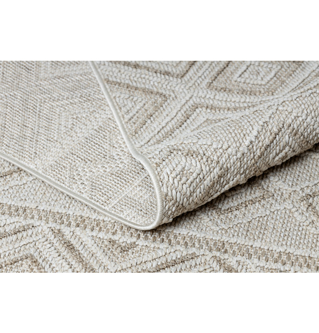 Koberec JERSEY 19234 béžový, kosočtverce BOHO