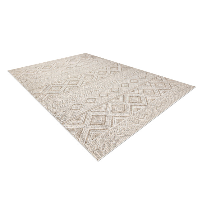 Koberec JERSEY 19234 béžový, kosočtverce BOHO