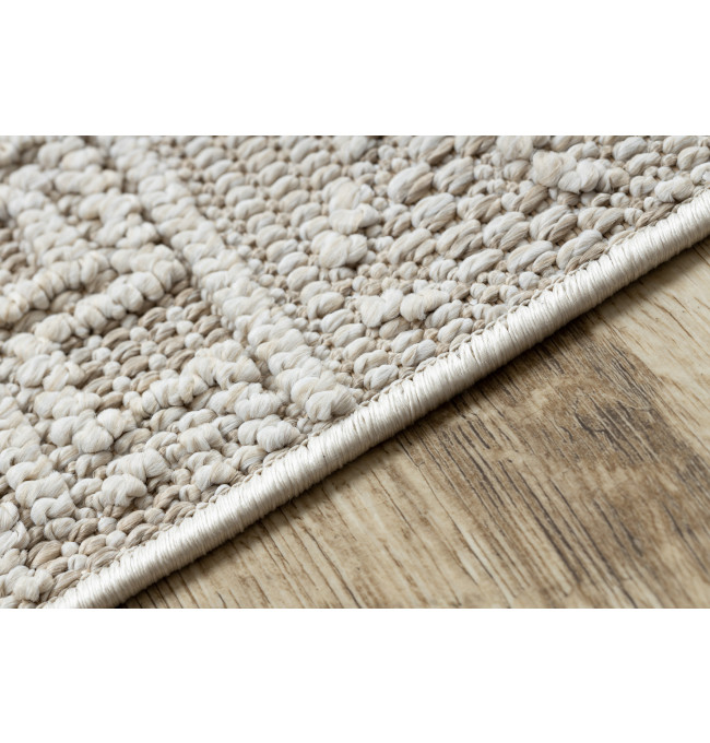 Koberec JERSEY 19234 béžový, kosočtverce BOHO