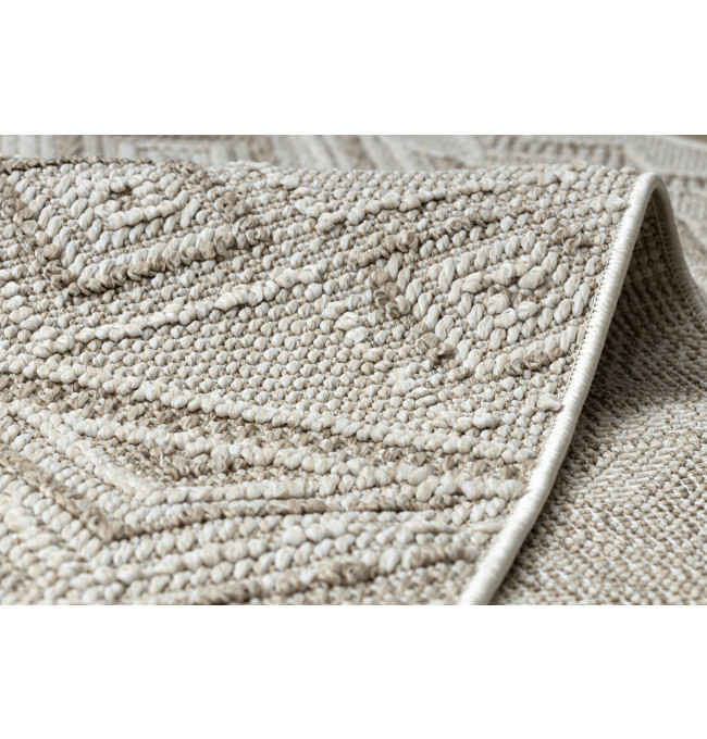 Koberec JERSEY 19234 béžový, kosočtverce BOHO