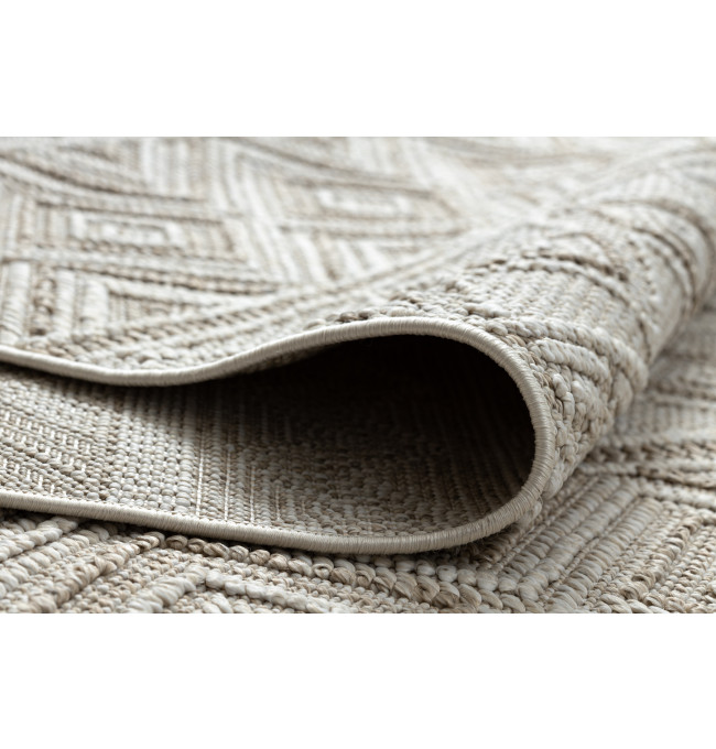 Koberec JERSEY 19234 béžový, kosočtverce BOHO